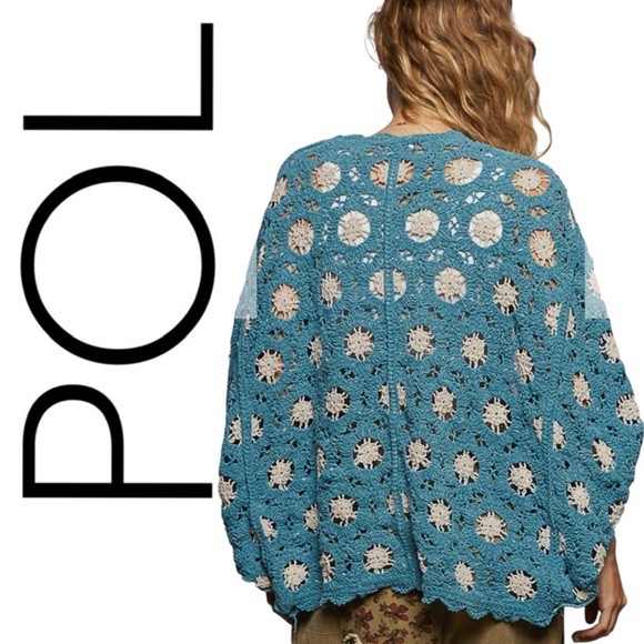 POL Tops - 👑COMING SOON👑 POL NEW CROCHET CARDIGAN